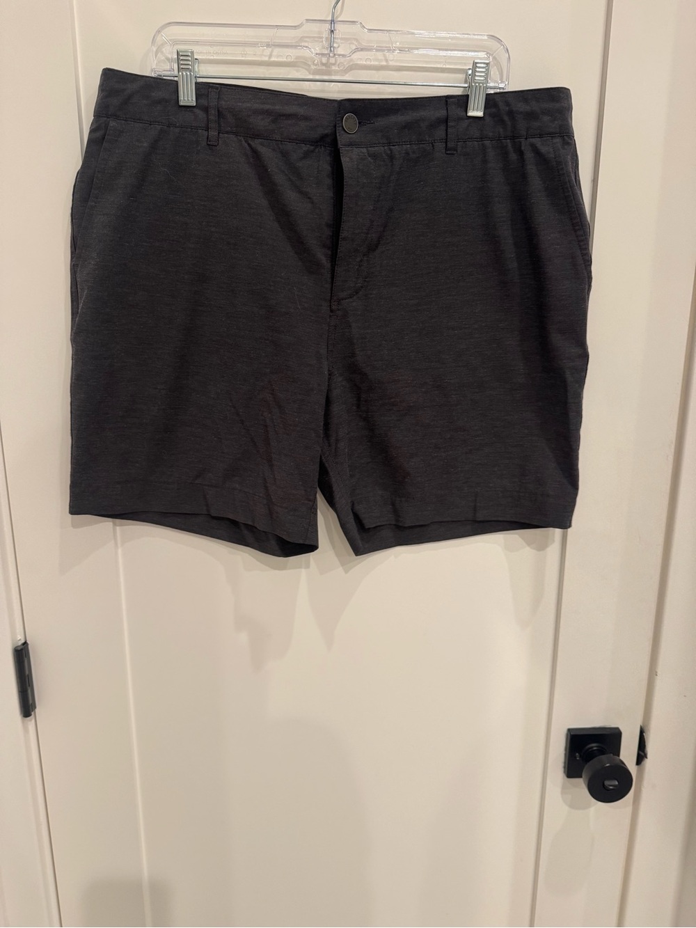 Faherty Charcoal Athletic Stretch Shorts